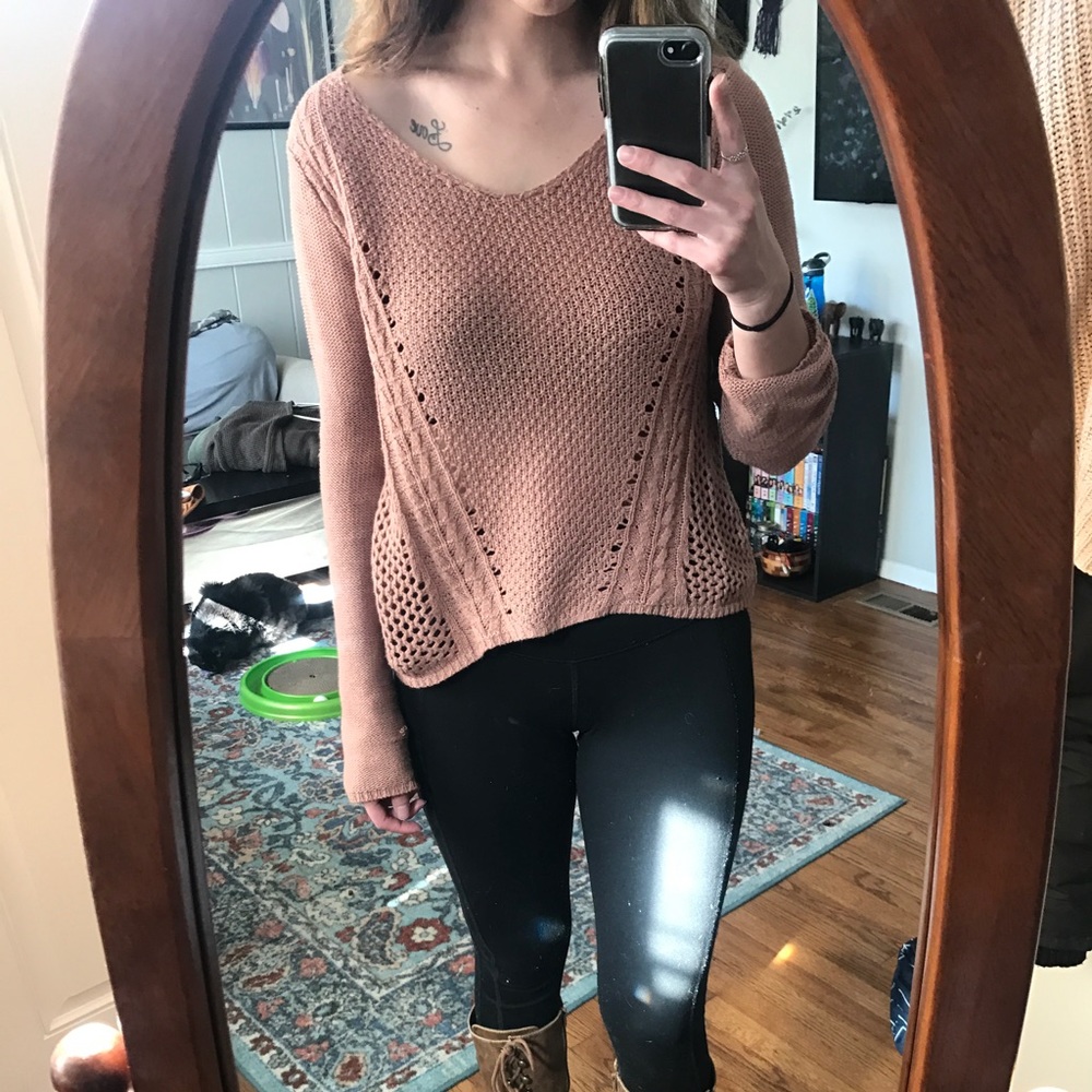 Knitted/crotchet sweater top